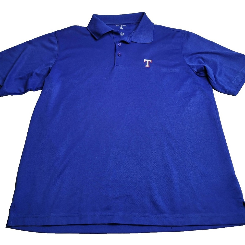 Antigua Texas‎ Rangers Blue Short Sleeve Polo Men's Medium